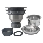 Lynnado Sink Strainer Kitchen Drain Assembly 3-1/2 Inch With Brushed. Fixed Price $18.98.