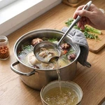 2PCS Stainless Steel Colander Ladle Home Kitchen Oil Fat Gravy Separator Spoon. Fixed Price $7.92.