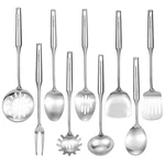 18/10 Stainless Steel 9-PIECE Kitchen Cooking Utensil Set Spatula Spoon Ladle. Fixed Price $71.35.