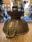 Vintage Brass Copper Colander Handles Handmade Handcrafted Strainer Kitchen Old. Fixed Price $60.00.