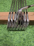 Rh Macgregor Tourney Vip Forged 1025CM V-foil 3-PW Iron Set Stiff Steel UPC2186. Fixed Price $119.99.