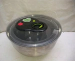 Emsa Stainless Turboline Salad Spinner Large Silver 4 Qt Storage Bowl. Fixed Price $79.99.