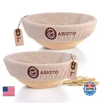 Abioto Bread Proofing Baskets For Sourdough Baking - Set 2 7" Round Ban. Fixed Price $45.41.