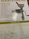 Victorio VKP250 Deluxe Food Strainer. Fixed Price $38.50.