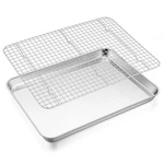 E-far Baking Sheet With Wire Rack Set, 17.6 X 13 Stainless Steel Cookie. Fixed Price $49.11.