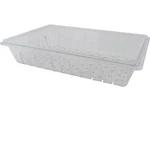 Cambro CAM1826CLRCW135 Colander Food Box 26"X18"X5" Lexan 4.49 Lbs. Fixed Price $73.90.