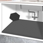 25 X 19 Silicone Under Sink Mat For Bathroom/kitchen Cabinet Organ. Fixed Price $21.42.