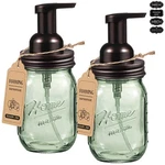 Sheechung Mason Jar Foaming Soap Dispenser, Regular Mouth, BRONZE-2 Pack. Fixed Price $25.99.