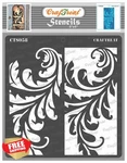 Craftreat Reusable Floral Stencil 6X6 Flourish Wood Canvas Diy. Fixed Price $20.00.