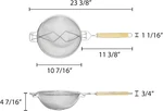 Thunder Group Reinforced Double Strainer, 10 1/2-INCH, Tin. Fixed Price $34.98.