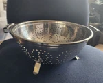 Cuisine Cookware's World Class 18/8 Stainless Steel Colander Strainer. Fixed Price $19.99.