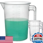 Terbold 5 Liter Measuring Pitcher 3-PK 1.3 Gal Shatterproof Plastic Large. Fixed Price $60.99.