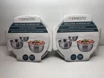 Ernesto Stainless Steel Bowls 2 X 3 Piece Set. Fixed Price $22.43.