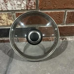 Pampered Chef Pot Pan Lid Replacement 6.5 Built-in Strainer Stainless Steel. Fixed Price $12.97.