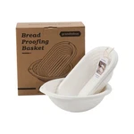 Pulp Round Sourdough Banneton Basket Set - 2 Pc & Oval Bread Proofing. Fixed Price $35.76.
