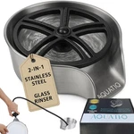 Aquatiq 2 IN1 Glass Rinser For Kitchen Sink - Stainless Steel Cup Nickel. Fixed Price $92.95.
