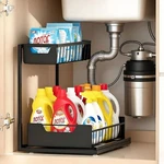 Ceetug Under Kitchen Sink Organizers And Storage Pull Out 2 Tier Metal Bathro.... Fixed Price $17.49.