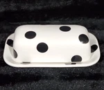 Kate Spade Ny Lenox All In Good Taste Deco Dot Black Covered Butter Dish Polka. Fixed Price $37.67.