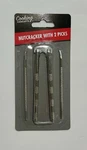 Cracker Set With 2 Metal Picks Kitchen Nuts Shells Seafood Crabs. Fixed Price $8.58.