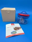 Kuhn Rikon Swiss Pull Chop/manual Food Processor With Cord Red Blue Box. Fixed Price $24.99.