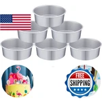 Nuenen 6 Pcs 8 Inch Round Cake Pans Aluminum Mold Smash Baking Cheese. Fixed Price $59.20.