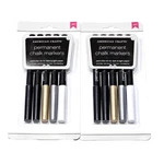 2 Pack American Crafts Permanent Chalk Markers Paint Like Ink. Fixed Price $19.99.
