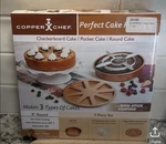 Copper Chef Perfect Cake Pan 9" Round 3 Piece Non-stick New In Box. Fixed Price $10.95.