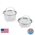 Instant Pot Official Mesh Steamer Basket Set Stainless Steel Dual-purpose. Fixed Price $36.57.