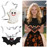 Teenyyou 2PC 8" Extra Large Halloween Cookie Cutters: Giant Ghost & Bat. Fixed Price $25.13.