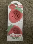 Joie 2 Pk Strawberry Shaped Sink Strainers Kitchen Decor Standard Silicone Nwt. Fixed Price $18.96.