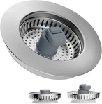 Hibbent 3 1 Kitchen Sink Drain Strainer, Stainless Steel Wrapped Shell.... Fixed Price $21.82.