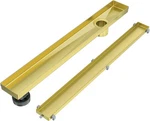 Exf 30-INCH Gold Linear Shower Drain, Tileable Cover, Stainless Steel. Fixed Price $39.99.