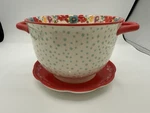 Pioneer Woman Country Charm Mini Colander Strainer With Plate Cottage Core. Fixed Price $29.99.