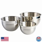 Babish 3-PIECE Stainless Steel Mixing Set Nesting Metal For Baking. Fixed Price $57.49.