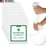 Uadbau Nut Milk Bag Yogurt Strainer 12X8INCH-6PCS, White. Fixed Price $15.69.