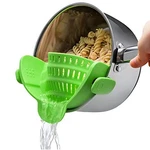 Snap N' Collapsible Colander Clipon Strainer For Pots Pans Cool Kitch. Fixed Price $25.55.