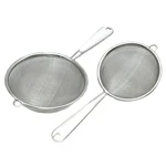 Chef Craft 3" & 4" Stainless Steel Fine Mesh Food Kitchen Strainer Set W/ Handle. Fixed Price $10.29.