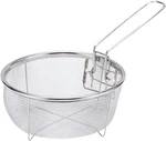 Stainless Steel Deep Basket With Detachable Handle For Frying, Serving Food. Fixed Price $27.99.
