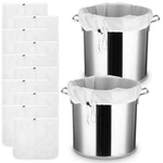 10 Pack 26X22-IN Extra Large Brew Bag, Reusable Fine Mesh, Drawstring, Strainer. Fixed Price $33.87.