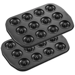 Chefmade Donut Pan, Nonstick Mini 12 Cavity Ring Doughnut For Baking, Set.... Fixed Price $28.78.