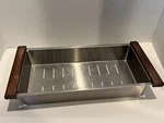 Bocchi Mahogany Handle Stainless Sink Colander 1616 1618 1633 0007 2310 Used. Fixed Price $63.71.