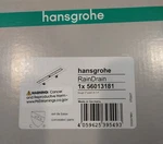 Hansgrohe 56013181 Raindrain Rough 2" Outlet 35-1/4" Shower (900MM). Fixed Price $244.99.