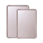 Bakeley 2-PC Heavy Duty Baking Sheet Set 9X13IN & Jelly Roll Pans Carbon Steel. Fixed Price $52.28.