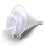 Norpro Plastic Funnel, Set Of 3, Three, White. Fixed Price $12.74.