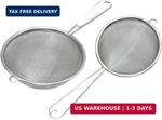 Chef Craft Basic Mesh Strainer, 3 And 4 Inch, 2 Piece Set, Stainless Steel. Fixed Price $11.80.