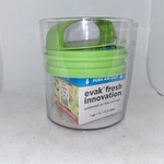 Prepara Evak Fresh Saver Small-short Airless Canister With Green Handle 1 Qt.. Fixed Price $17.95.