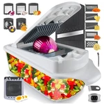 Vegetable Chopper Dicer With 11 Interchangeable Blades. Fixed Price $49.49.
