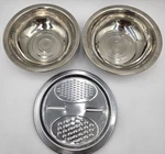 3PCS Stainless Steel Grater Strainer Bowl Set Mandoline Colander Kitchen Tool. Fixed Price $15.99.