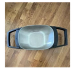 Oxo Large Stainless Steel Colander Easy Clean With Black Handles. Fixed Price $29.99.