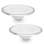 2 Pcs Kitchen Stainless Silicone Sink Strainer, 4.5 Inch Diameter (white). Fixed Price $15.37.